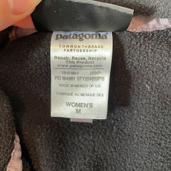 Patagonia Synchilla Snap-T Pullover Sweater Black M - Picture 8 of 11